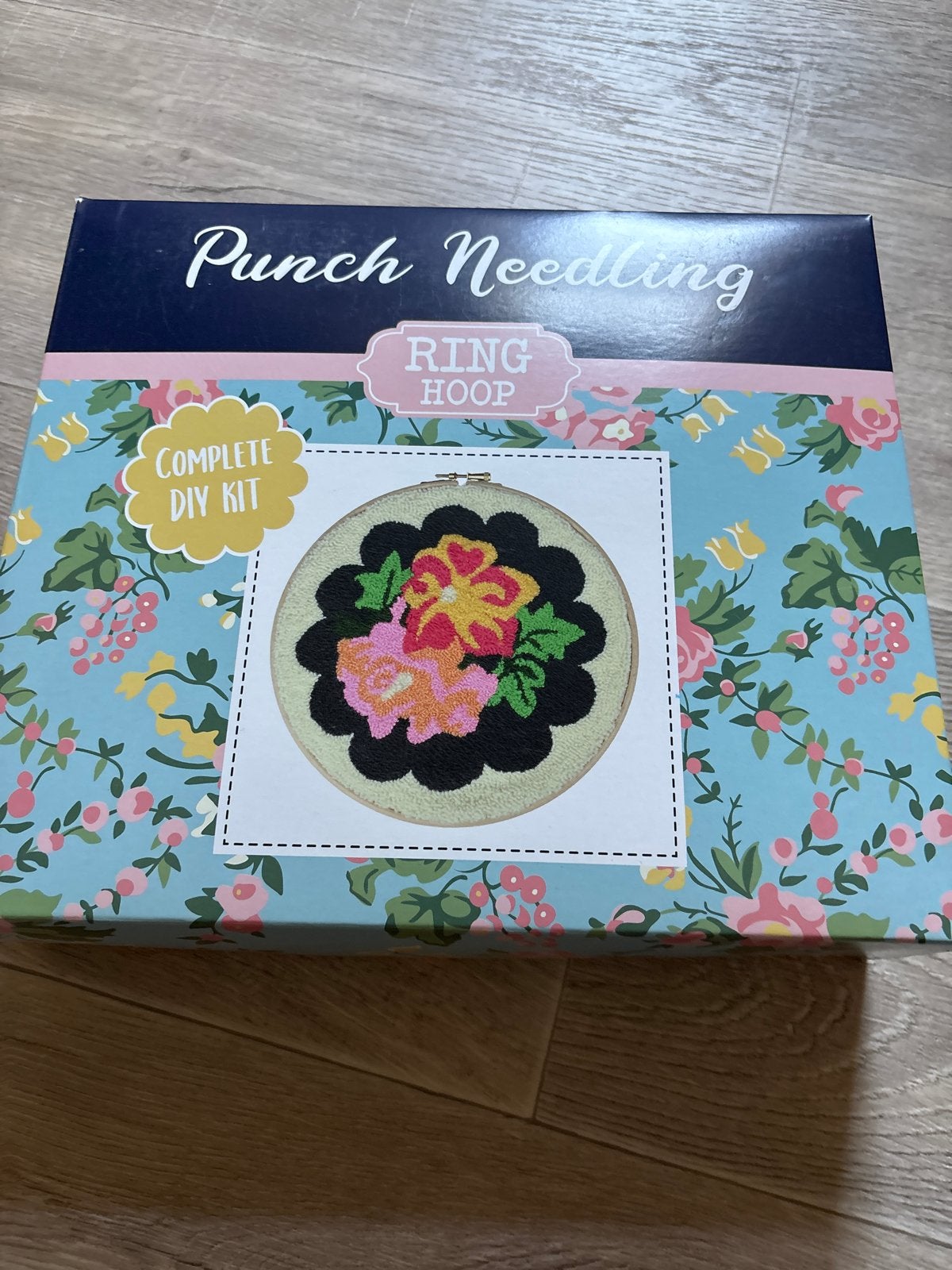 Punch Needling Ring Hoop Complete DIY Kit, Ophalen, Textiel, Nieuw, Meerkleurig