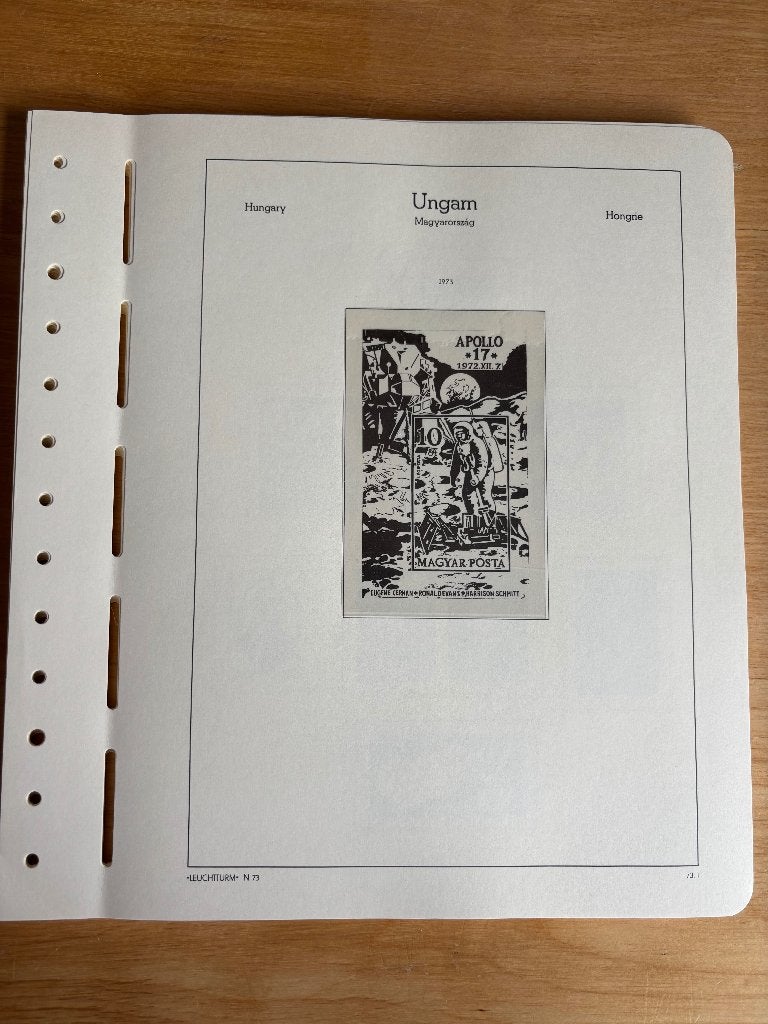 Complete set Leuchtturm bladen Hongarije 1973-1974, Postzegels en Munten, Ophalen of Verzenden, Verzamelalbum