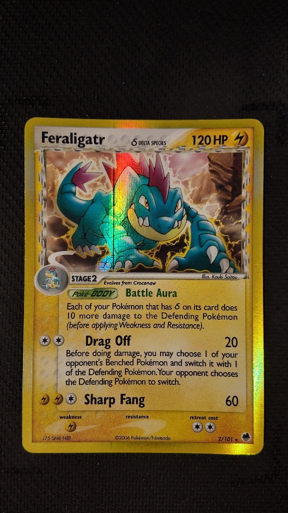 Feraligatr δ 2 2 Dragon Frontiers | Pokemon kaart, Ophalen, Zo goed als nieuw, Losse kaart, Foil