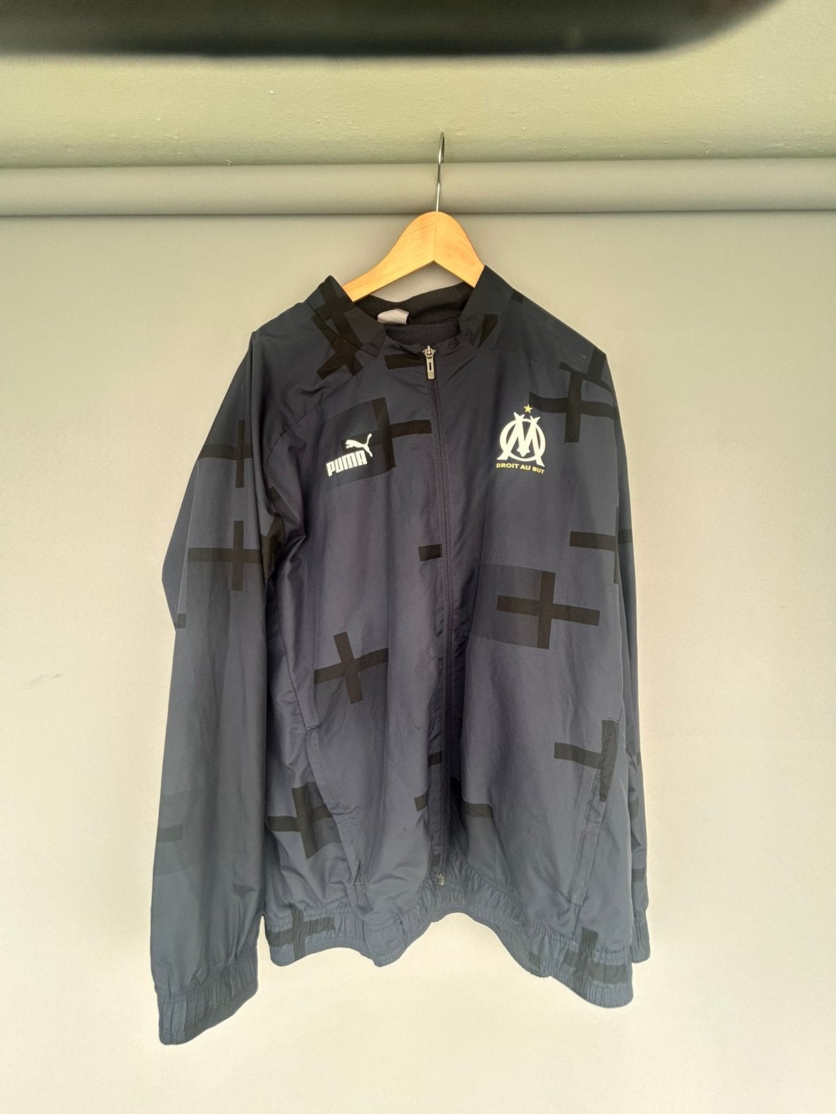 Vintage Trackjacket Olympique de Marseille, Ophalen of Verzenden, Gebruikt