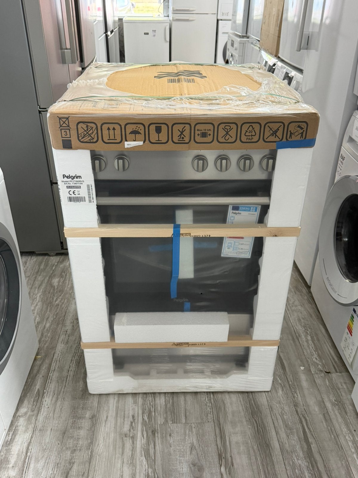 Pelgrim Inductiefornuis Vrijstaand RVS A++ Nieuw In De Doos, Witgoed en Apparatuur, Energieklasse A of zuiniger, Warmhoudplaat