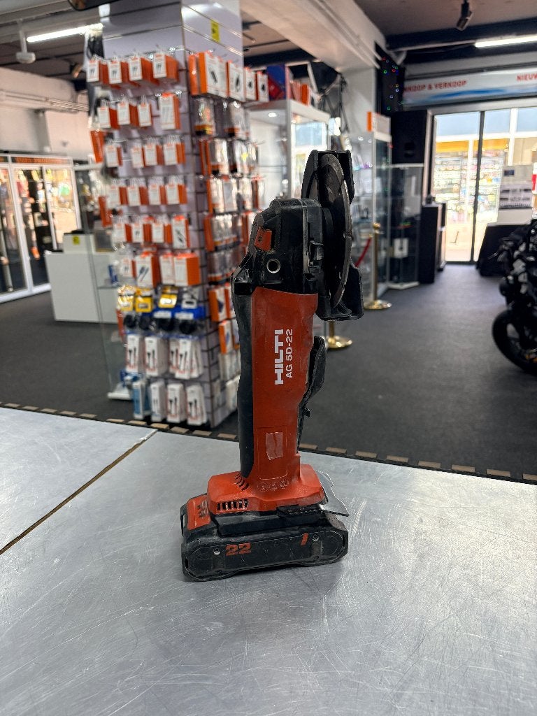 Hilti AG 5D-22 haakse accuslijper met 1 accu | nette staat, ., Haakse handslijpmachine, Ophalen of Verzenden, Zo goed als nieuw