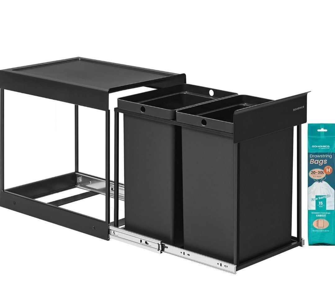 SONGMICS Keukenafvalbak voor recycling, Ophalen of Verzenden, Nieuw, Kunststof