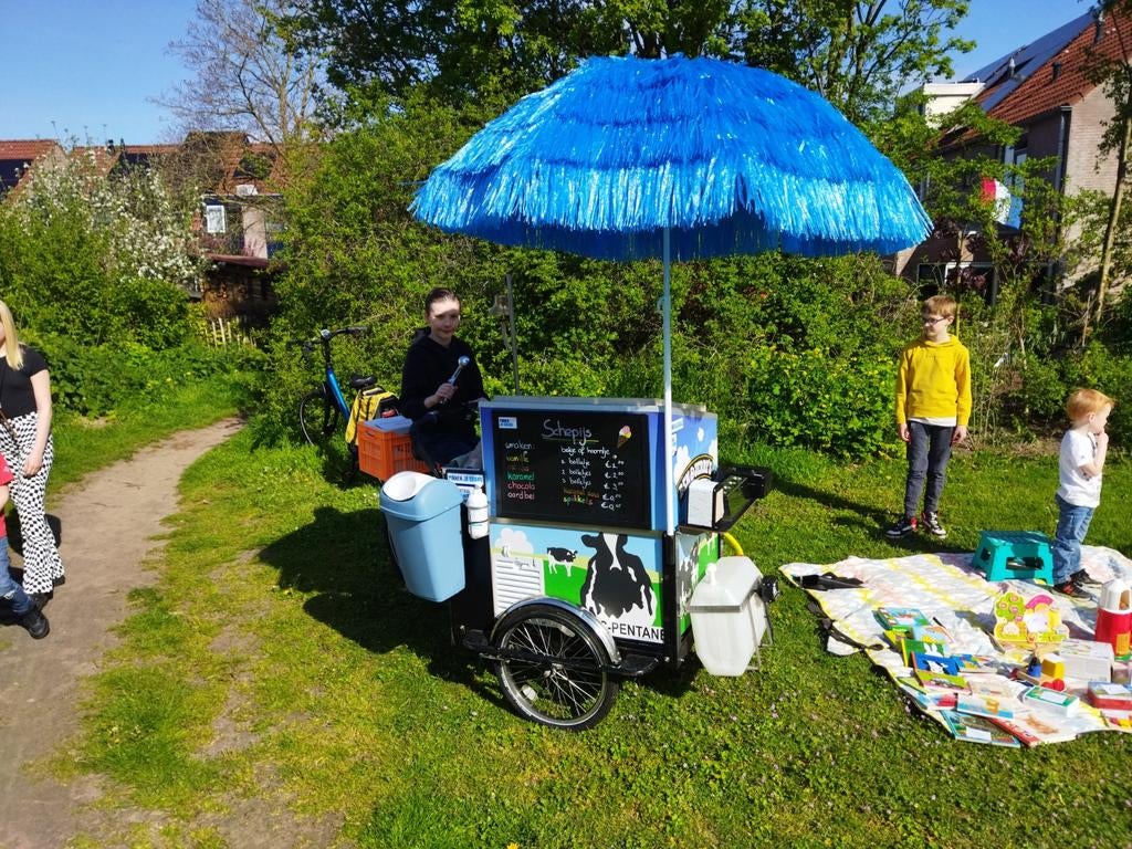 Complete IJscobakfiets met Vrieskist en Waterkraan, Ophalen