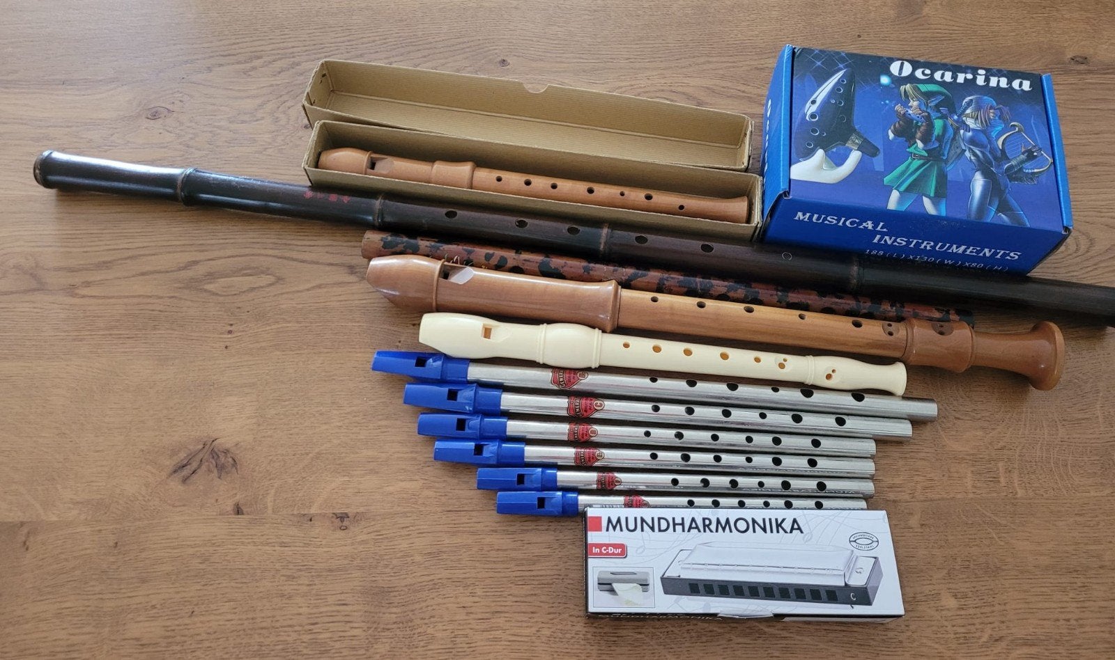 Blaasinstrumenten, Ophalen