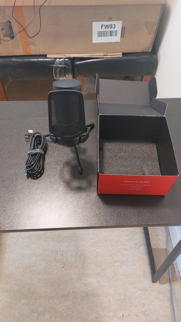 FIFINE A6V Gaming USB Microfoon - Z.g.a.n., Muziek en Instrumenten, Ophalen of Verzenden, Zo goed als nieuw, Studiomicrofoon