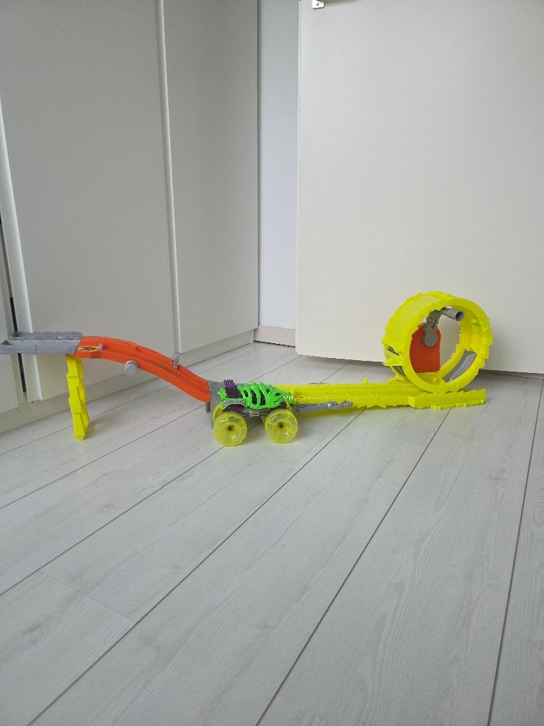 Hot wheels monster truck baan, Racebaan, Ophalen of Verzenden, Zo goed als nieuw, Hot Wheels