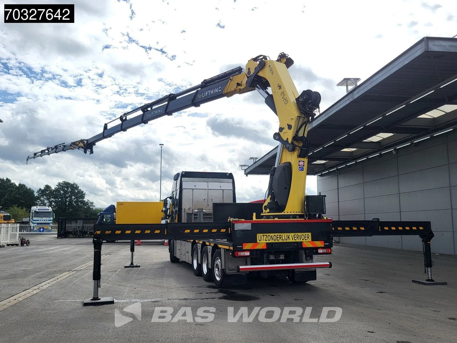 Volvo FH FH 540 8X4 HMF8520K-RC + JIB K6 Crane Kran Winch Fu, Automaat, Euro 6, Zwart, Leder