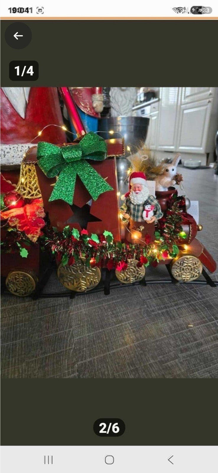 Mooie opgemaakte kerst trein. Nieuw., Ophalen of Verzenden, Nieuw