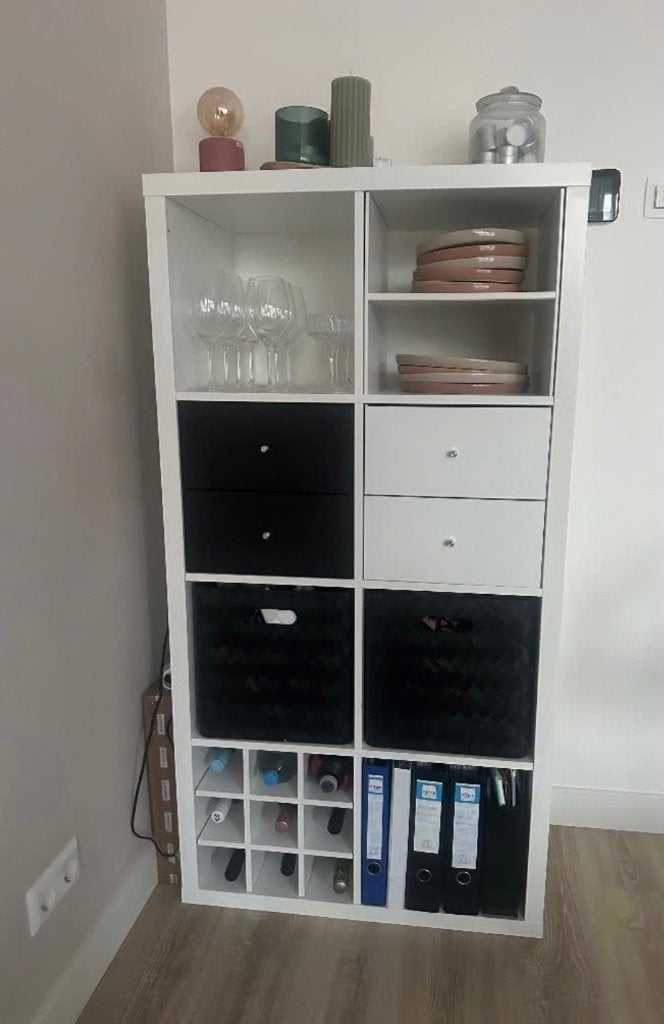 Kallax kast IKEA, Ophalen, Met lade(s), Gebruikt, 100 tot 150 cm