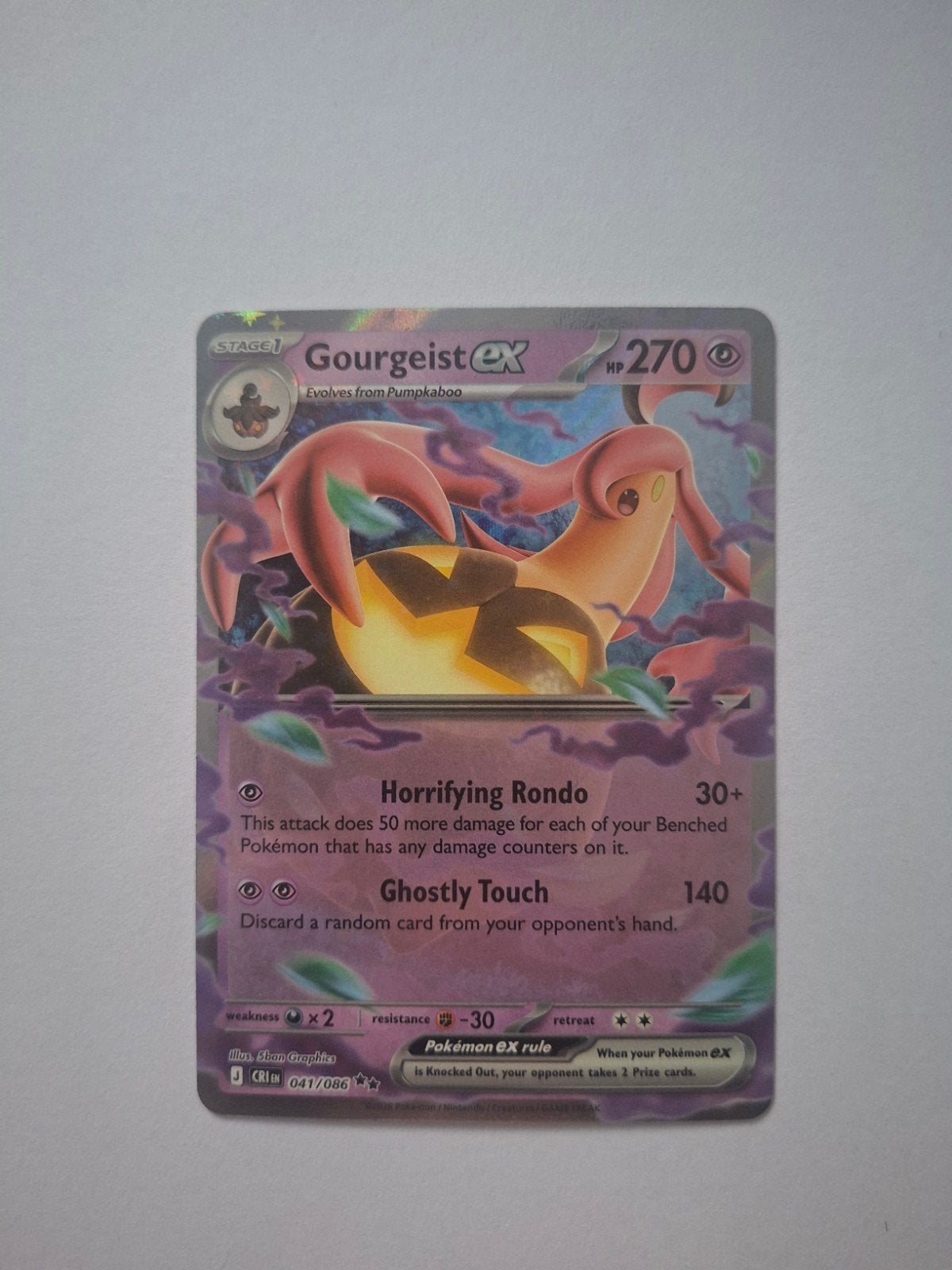 Gourgeist EX 041/086 Chaos Rising, Ophalen of Verzenden, Zo goed als nieuw, Losse kaart, Foil