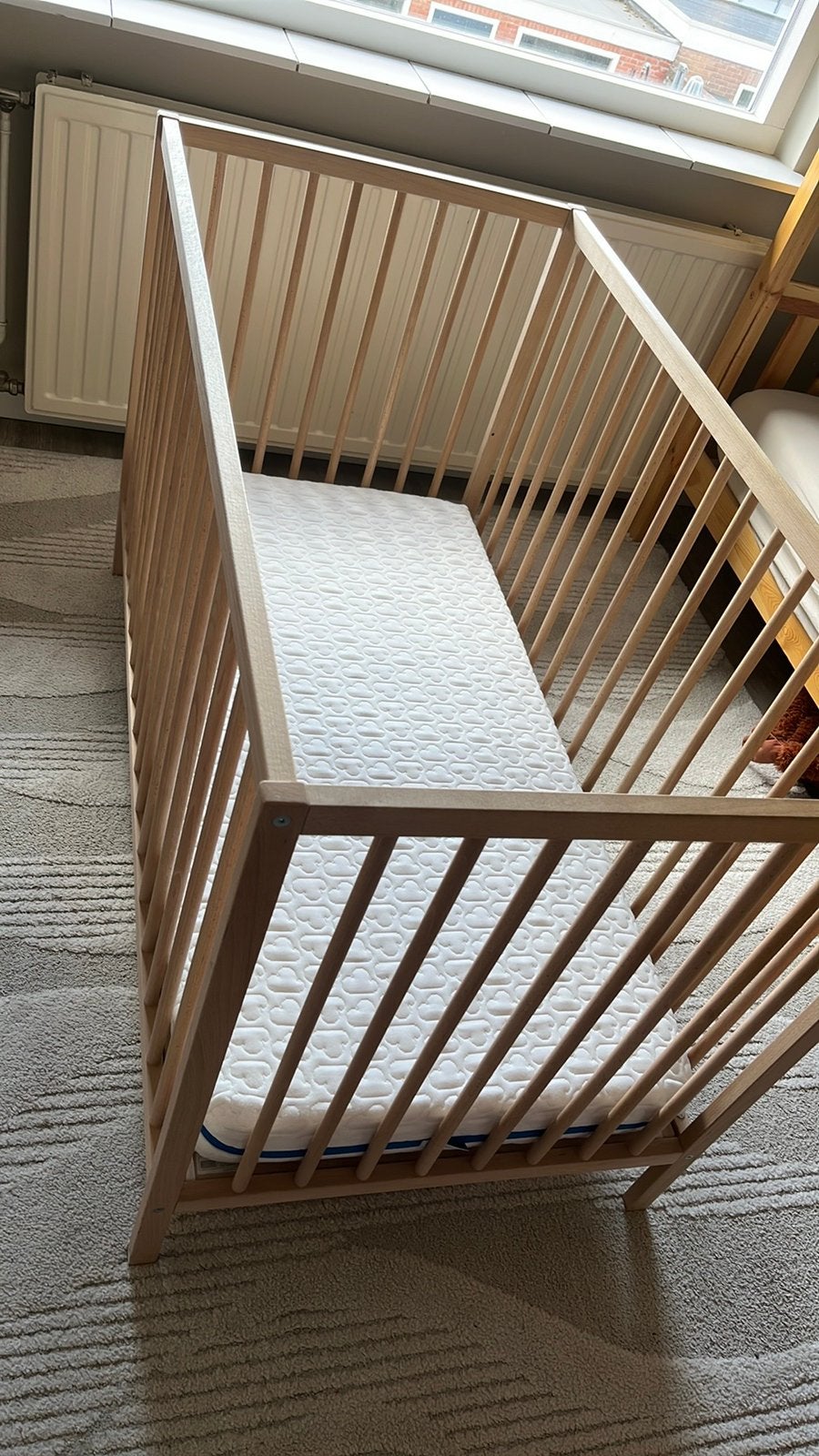 Ledikant, matras en beddengoed, Kinderen en Baby's, Babywiegjes en Ledikanten, Ophalen, Zo goed als nieuw