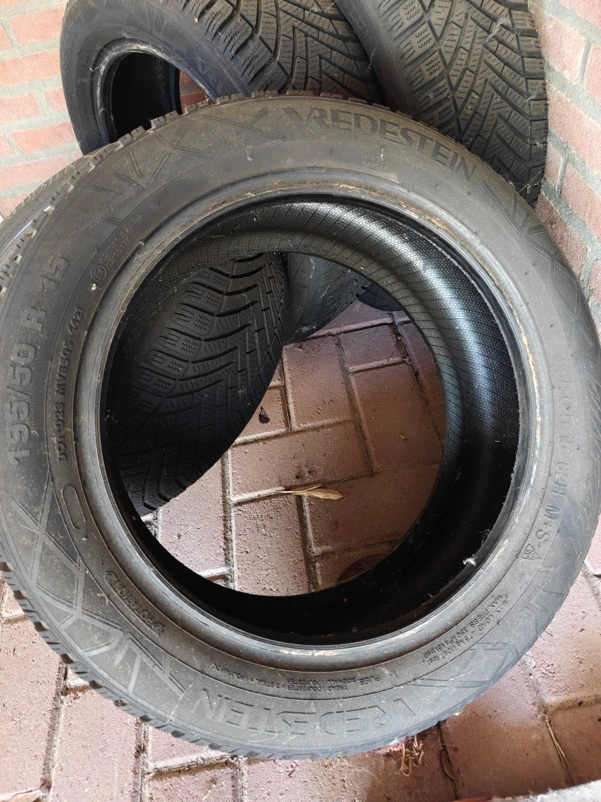 4 Vredestein 195/50 R15 82H M+S Winterbanden, Ophalen, Gebruikt