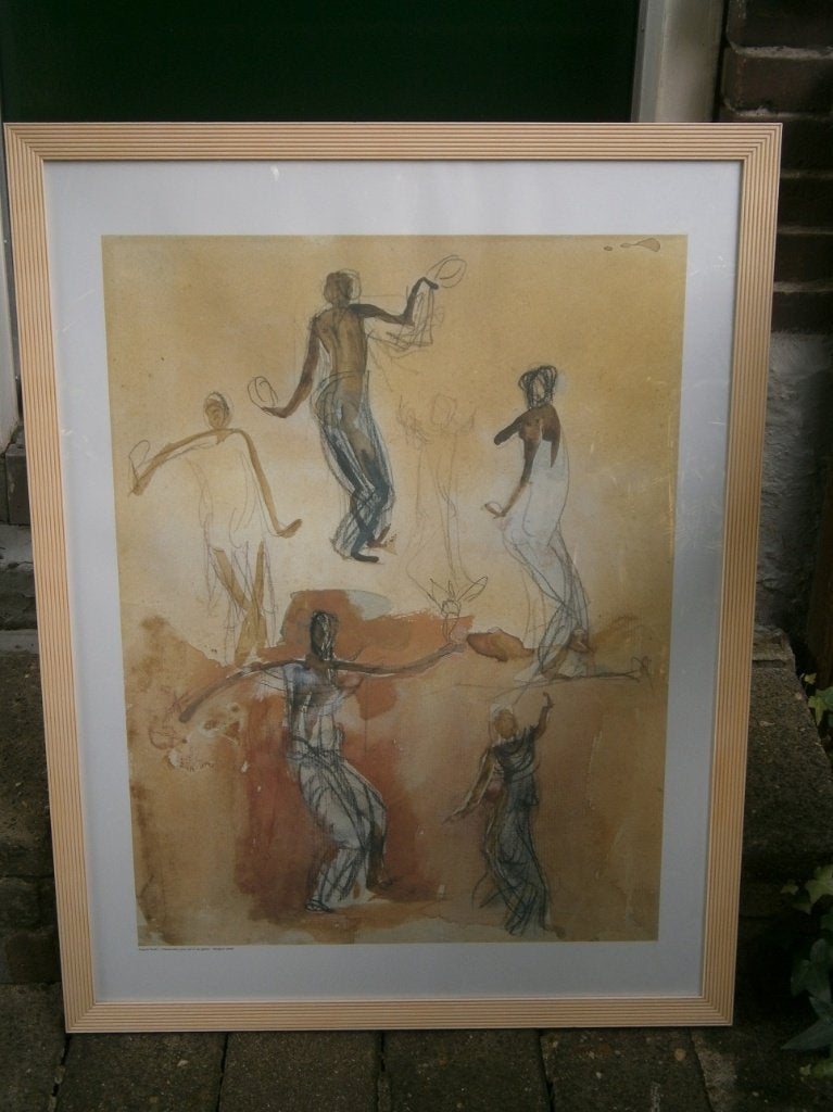 Auguste Rodin: Danseuses pour servir de gloire, ingelijst, Ingelijst, Ophalen, Personages en Fantasiefiguren, Offsetdruk
