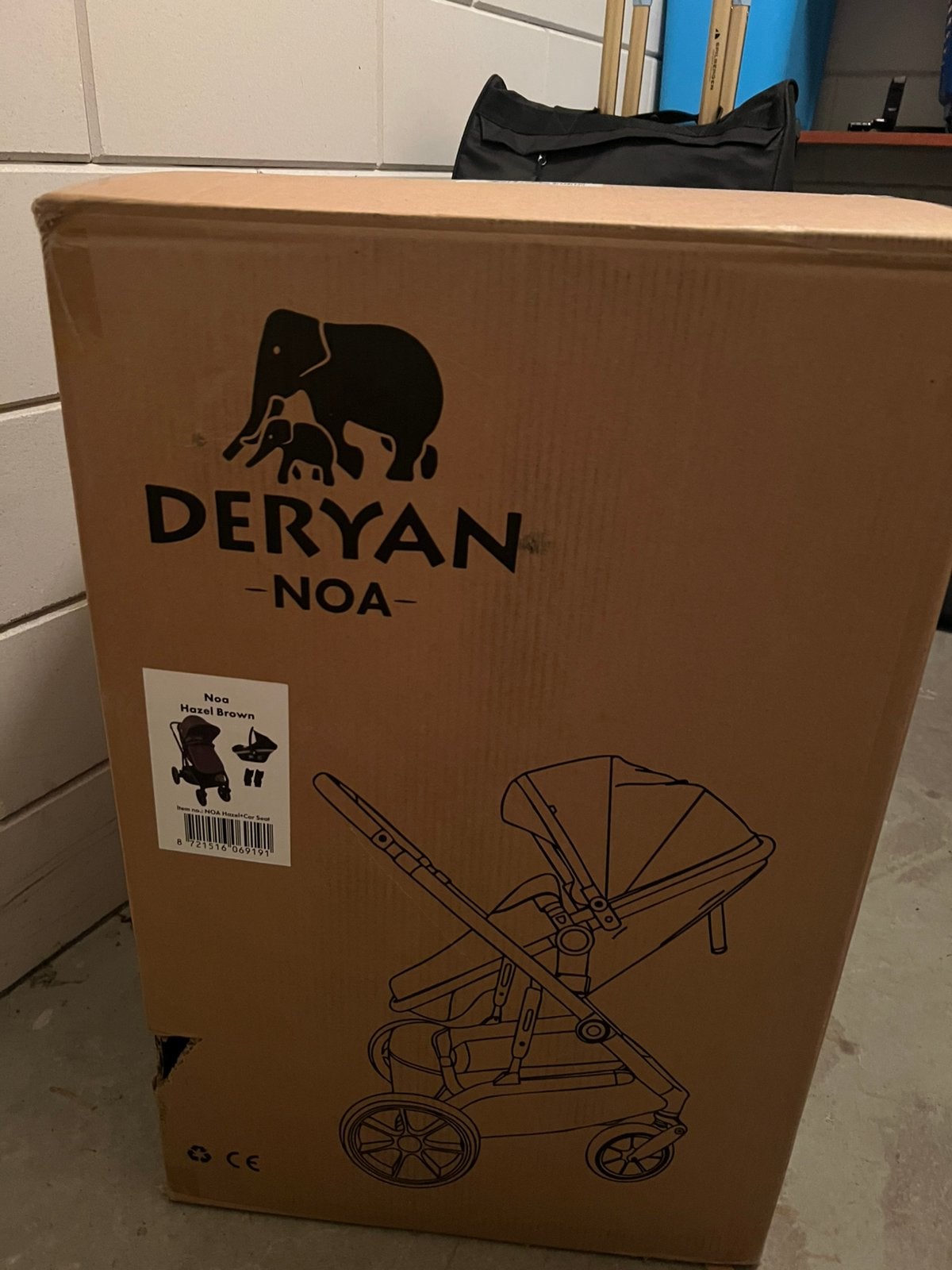 Kinderwagen Deryan Noa 3 in 1, Nieuw, Combiwagen, Verstelbare duwstang, Ophalen