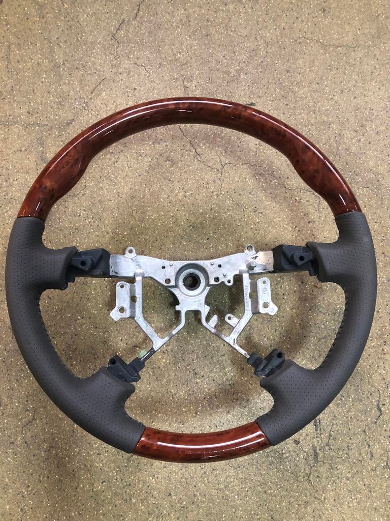 Te koop nieuw stuurwiel hout/ grijs leder Toyota, Auto-onderdelen, Ophalen of Verzenden, Nieuw, Toyota