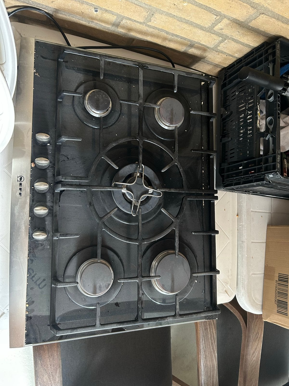 Neff gasfornuis met 5 kookzones, Witgoed en Apparatuur, Ophalen, Gebruikt, Gas, Vrijstaand
