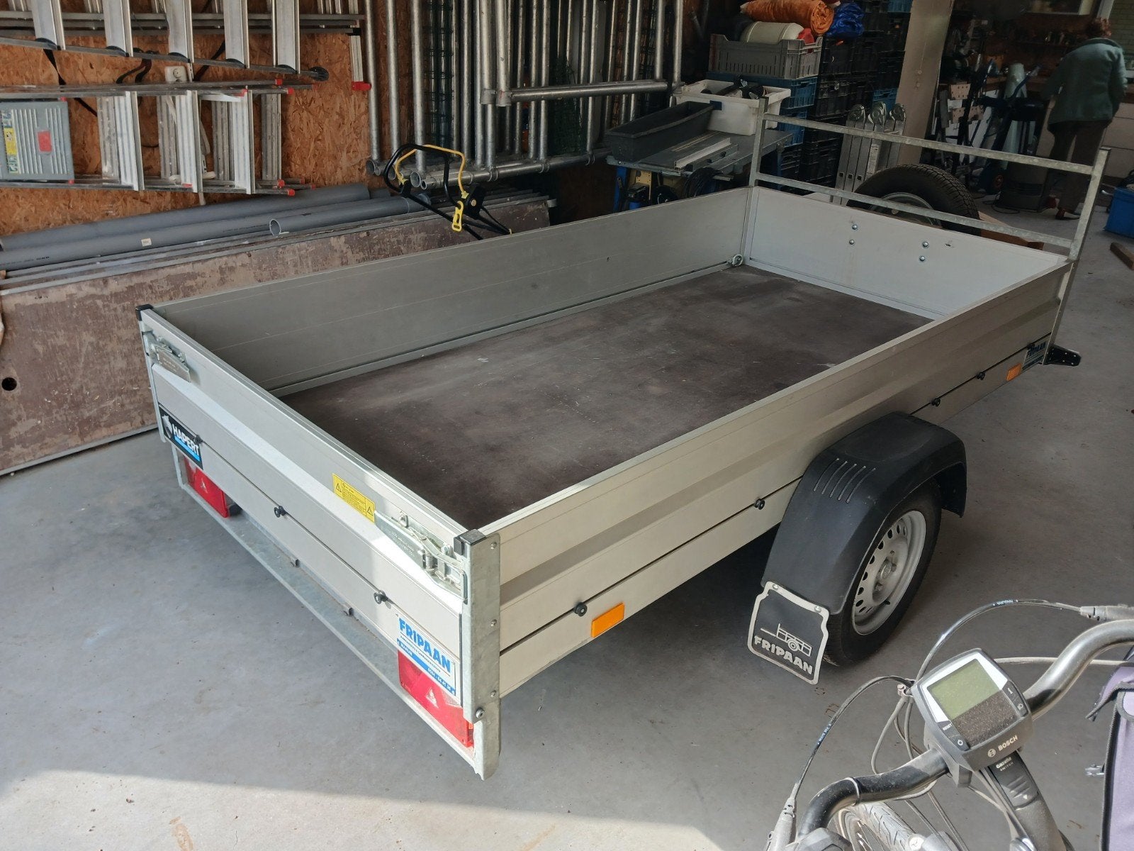 Hapert Aanhanger Enkelas 750 kg - 2.50 x 1.30m, Ophalen, Gebruikt