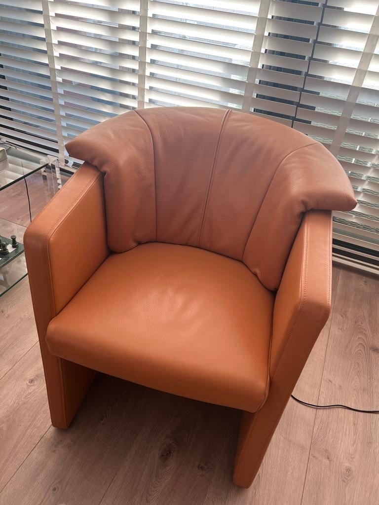 Elegante Rolf Benz stoel, Ophalen, Tijdloos design, Minder dan 75 cm, Leer