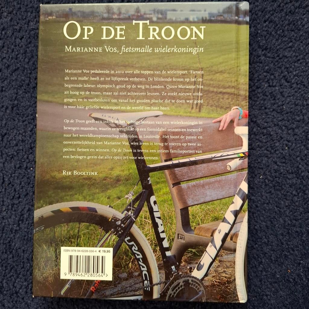 Op de Troon: Marianne Vos, fietsmale wielerkoningin, Ophalen of Verzenden, Gelezen, Rik Boltink, Lopen en Fietsen