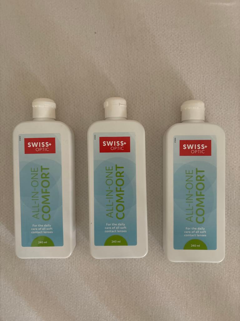 Swiss+ Optic All-in-One Comfort Lenzenvloeistof (3x 240ml), Ophalen of Verzenden, Overige typen