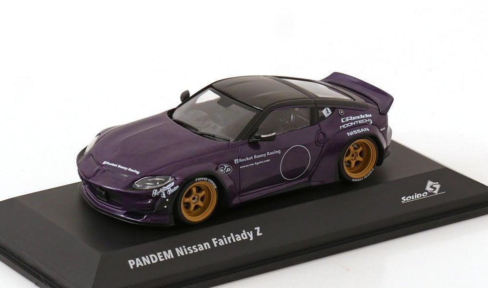 Solido 1:43 Nissan Fairlady Z Pandem violet metallic / zwart