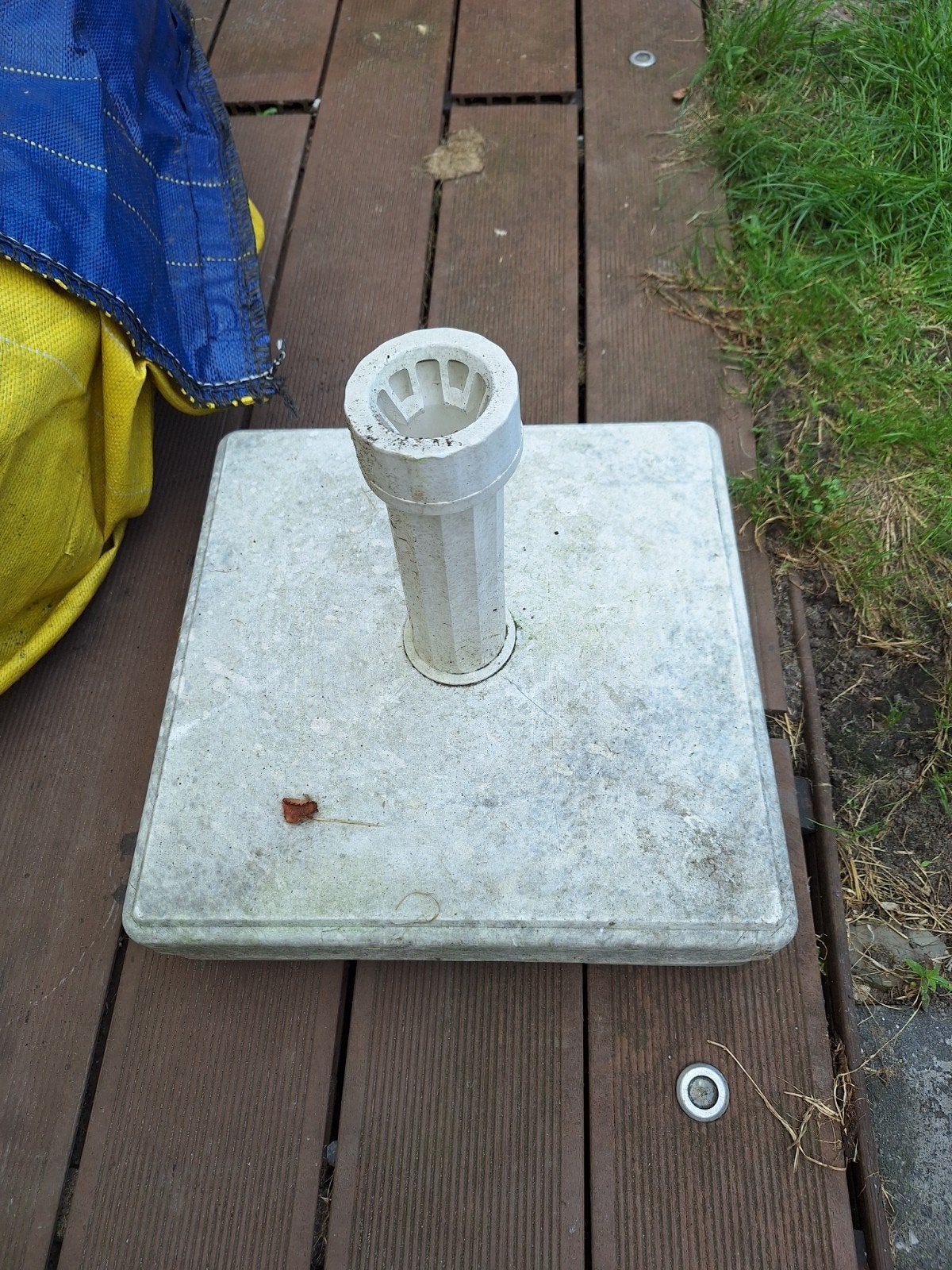 parasolhouder, Ophalen, Minder dan 1 meter