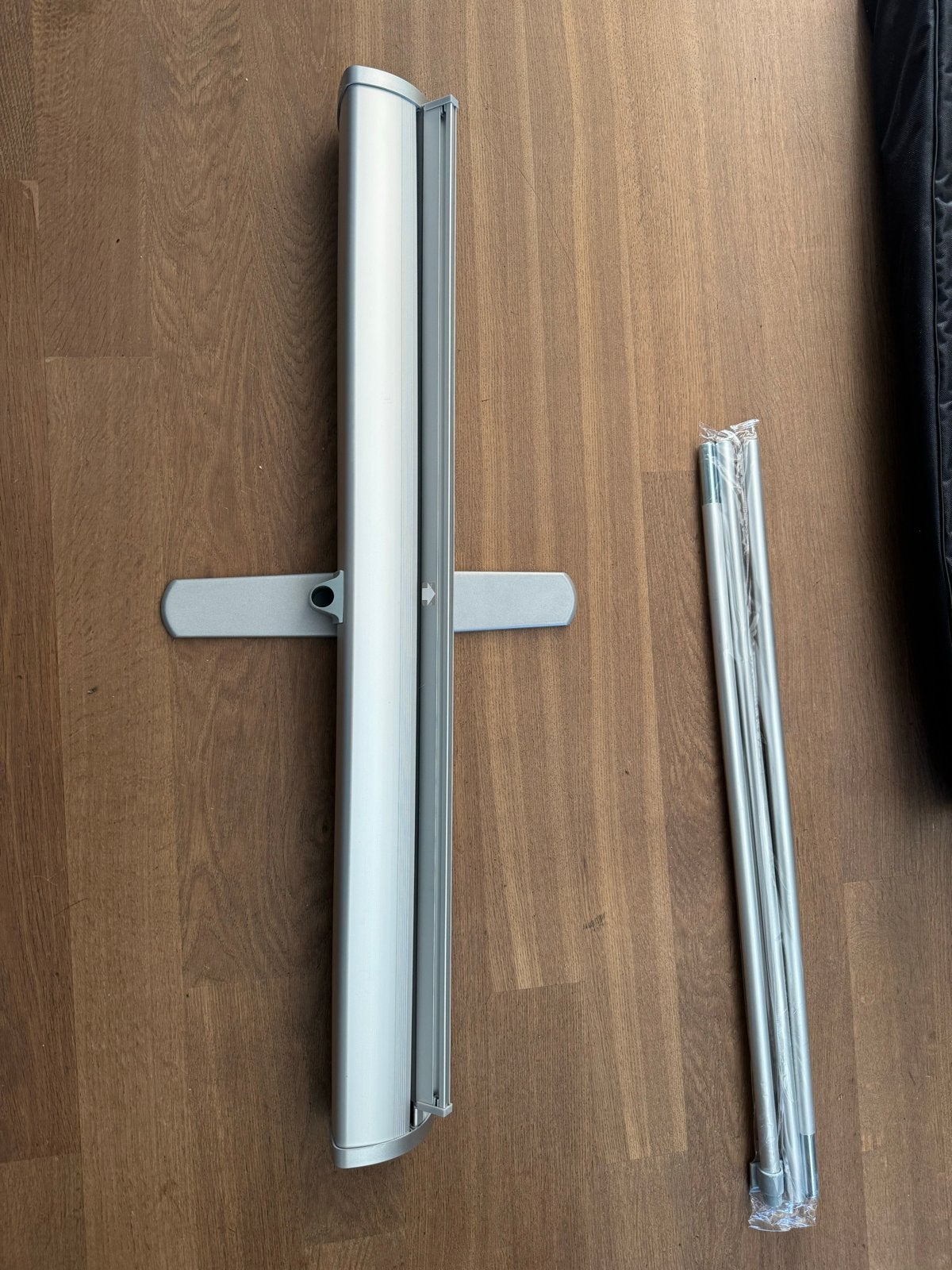 Roll-up banner display met draagtas (1 keer gebruikt), Ophalen of Verzenden