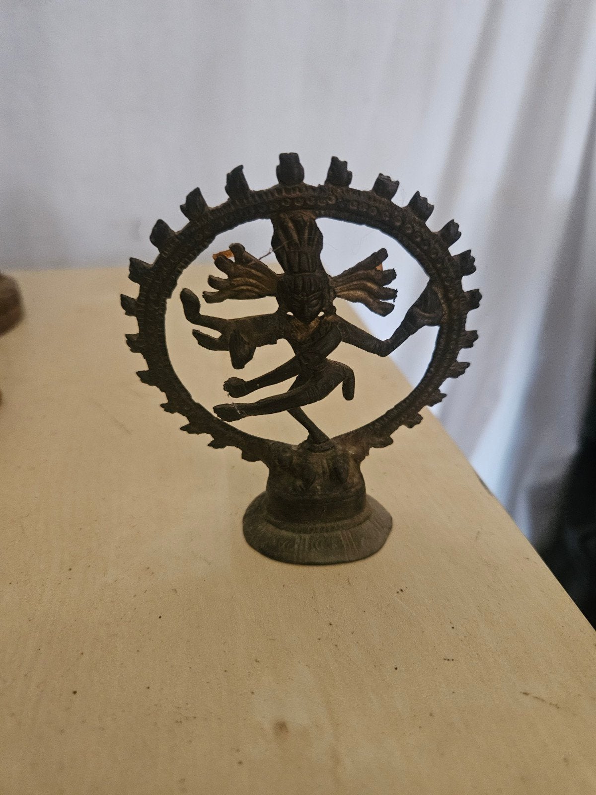 Bronzen beeldje van Shiva Nataraja, Ophalen of Verzenden, Brons