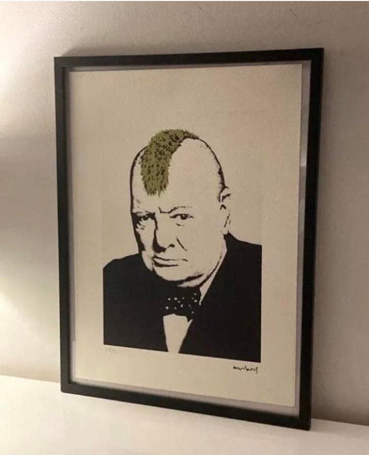 BANKSY : lithografie met certificaat, Antiek en Kunst, Kunst | Litho's en Zeefdrukken, Ophalen of Verzenden