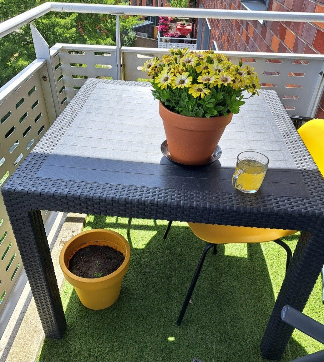 Tuintafel, Ophalen, Gebruikt, Vierkant, Plastic