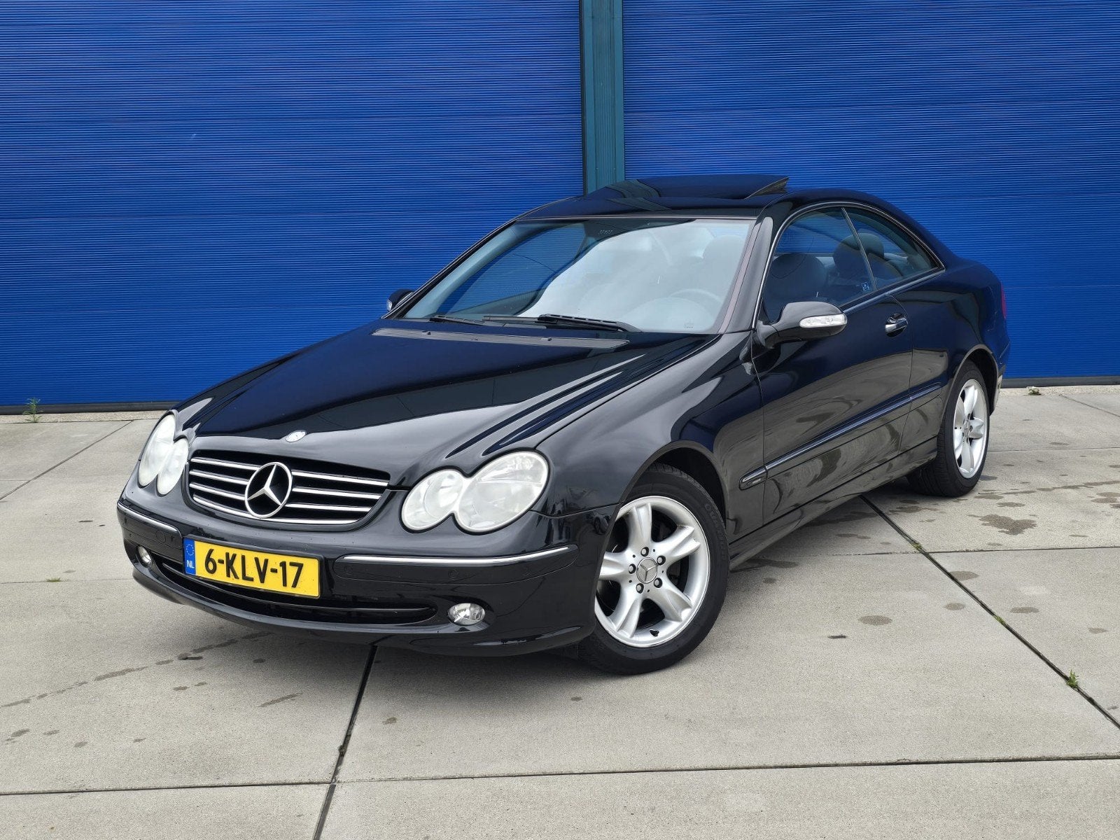 Mercedes-Benz CLK 1.8 Clk200 Kompr Coupe AUT 110.000km!, Auto's, Automaat, Zwart, 4 cilinders, 4 stoelen