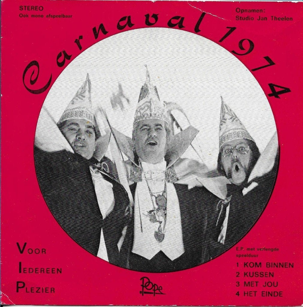 Carnaval 1974 - Voor Iedereen plezier (ep), Gebruikt, 7 inch, Ophalen of Verzenden, EP