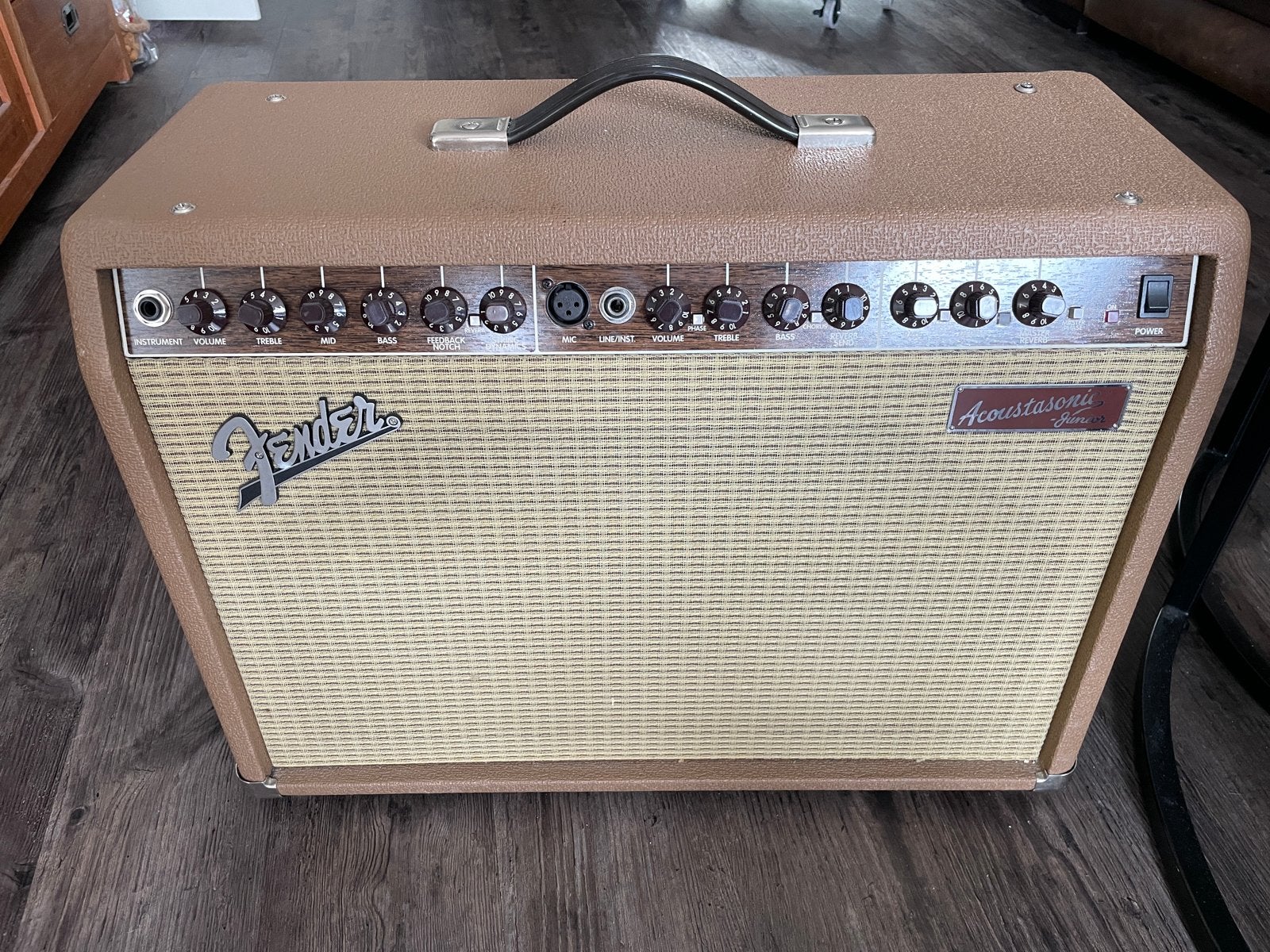 Fender Acoustasonic Junior Akoestische Gitaarversterker, Ophalen, Gebruikt, Gitaar, 50 tot 100 watt