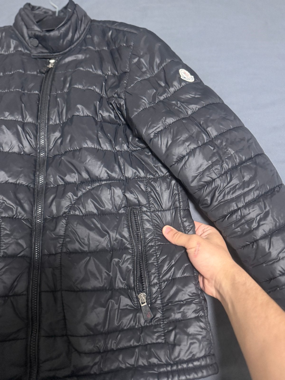 Moncler Jacobus Jas Zwart - Maat L, Ophalen of Verzenden, Zo goed als nieuw, Maat 52/54 (L), Zwart