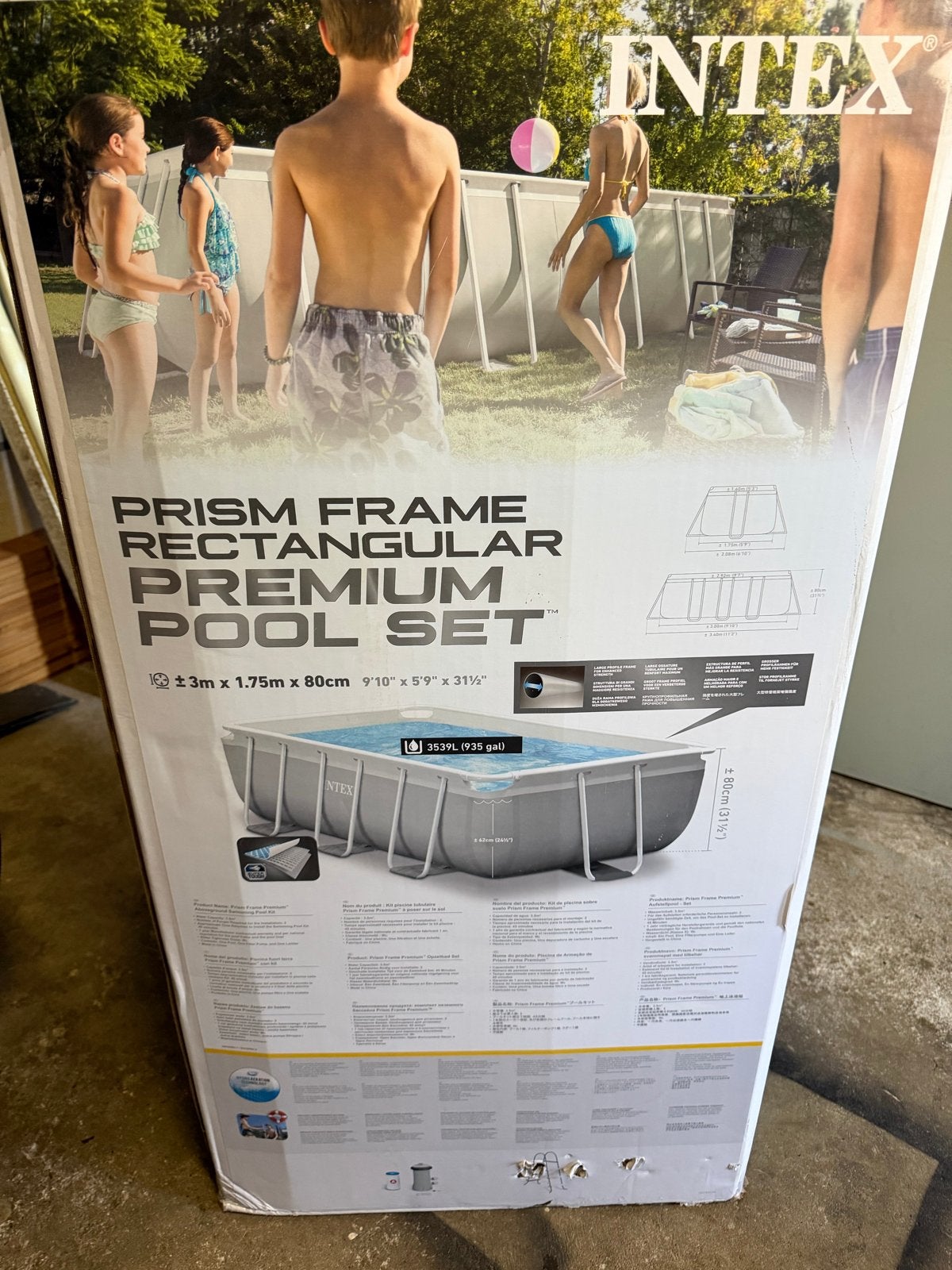 Intex Prism Frame Premium Zwembad Set met Warmtepomp, Ophalen, 200 tot 300 cm, 80 tot 120 cm, Zo goed als nieuw