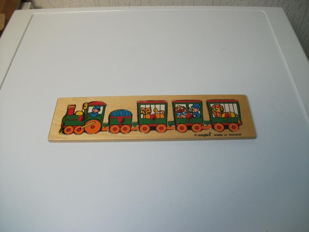 Puzzel simplex treintje 5 delig, Ophalen of Verzenden, Gebruikt