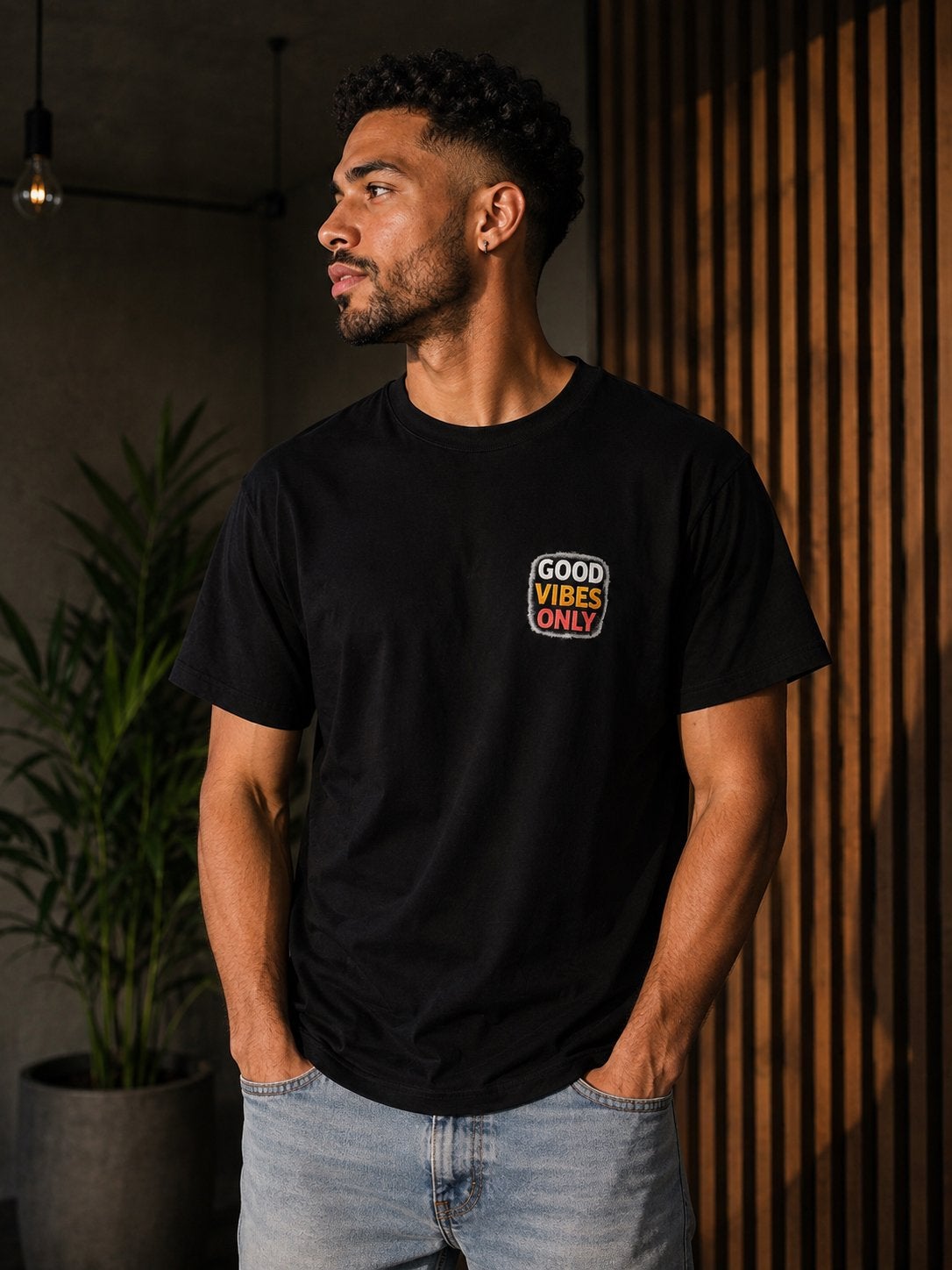 Good Vibes Only T-shirt, Ophalen of Verzenden, Nieuw, Overige maten, Zwart