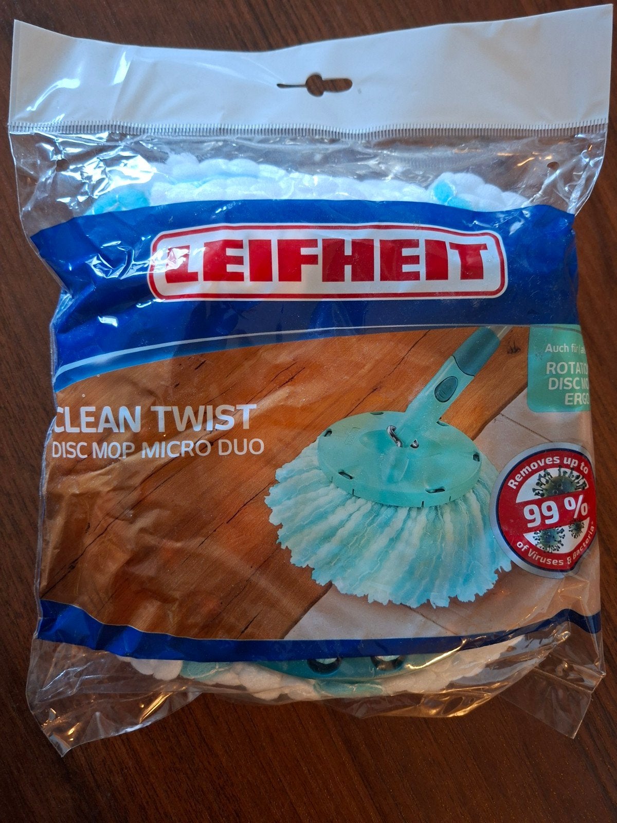 Leifheit Clean Twist Disc Mop Micro Duo Dweil, Ophalen