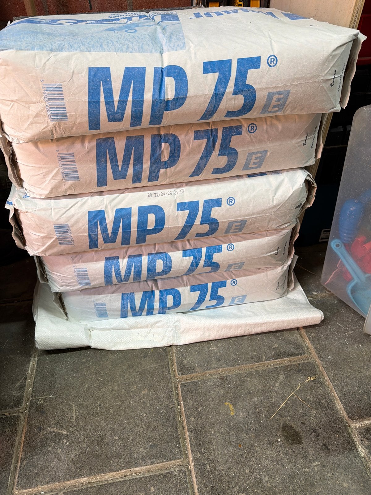 Knauf MP 75 Machinepleister - 5 zakken van 25 kg, Ophalen of Verzenden, Nieuw