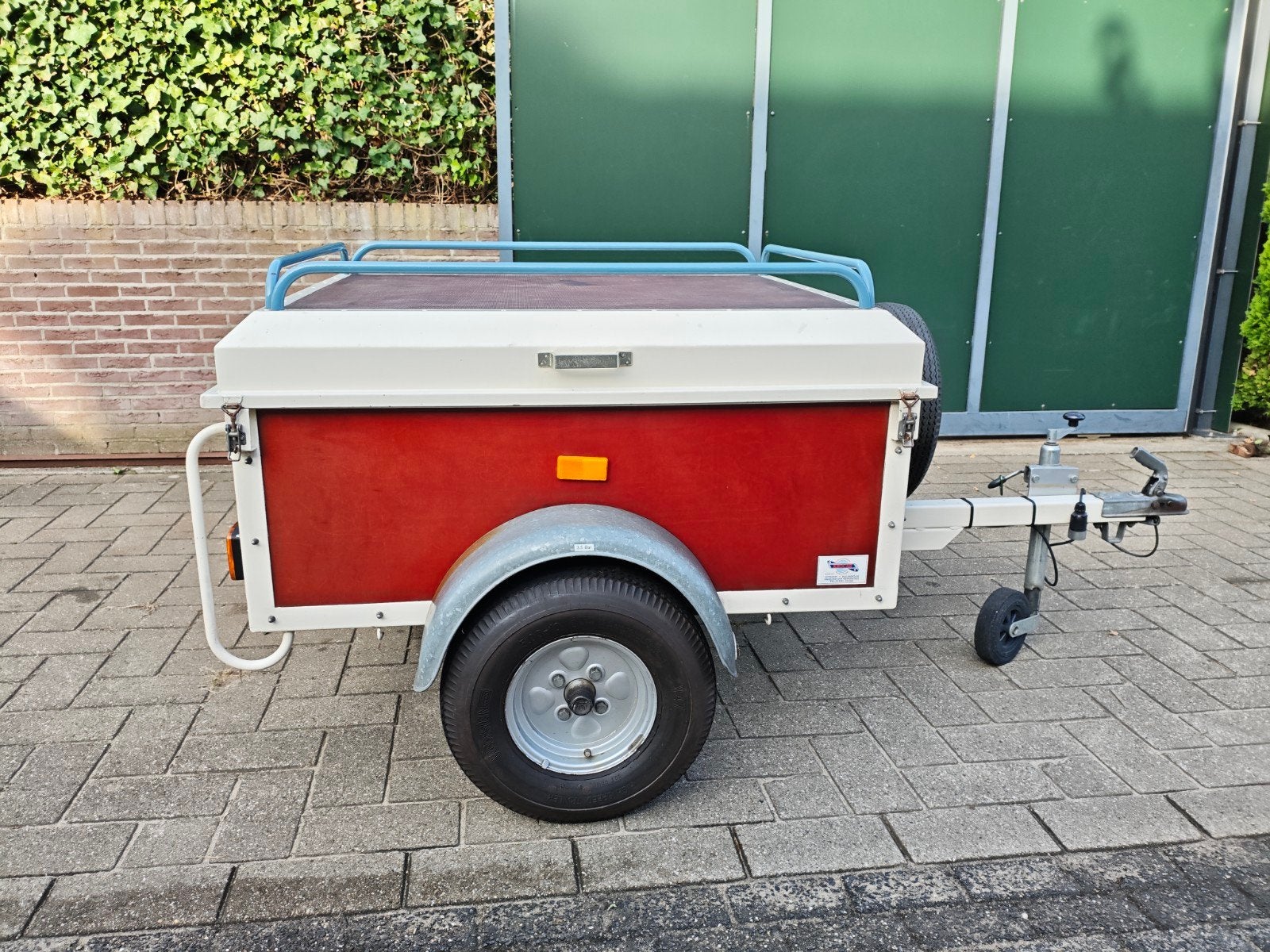 Compacte bagagewagen / aanhanger met imperial en reservewiel, Ophalen, Gebruikt