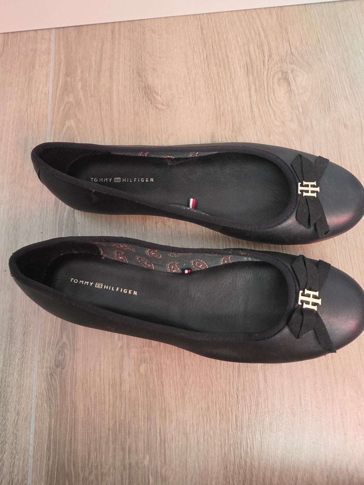 Tommy Hilfiger Ballerina's Maat 38 - Zo goed als nieuw, Zwart, Zo goed als nieuw, Tommy Hilfiger, Ballerina's