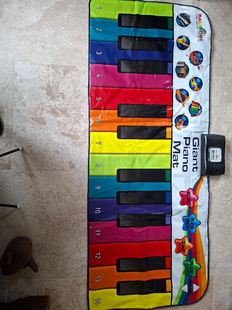 Giant Piano Dans mat, Kinderen en Baby's, Speelgoed | Educatief en Creatief, Ophalen, Gebruikt, Elektronica, Met geluid