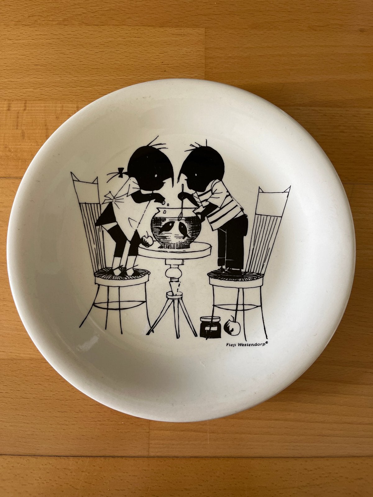 Vintage HEMA Jip en Janneke kinderbordje, Fiep Westendorp, Antiek en Kunst, Ophalen