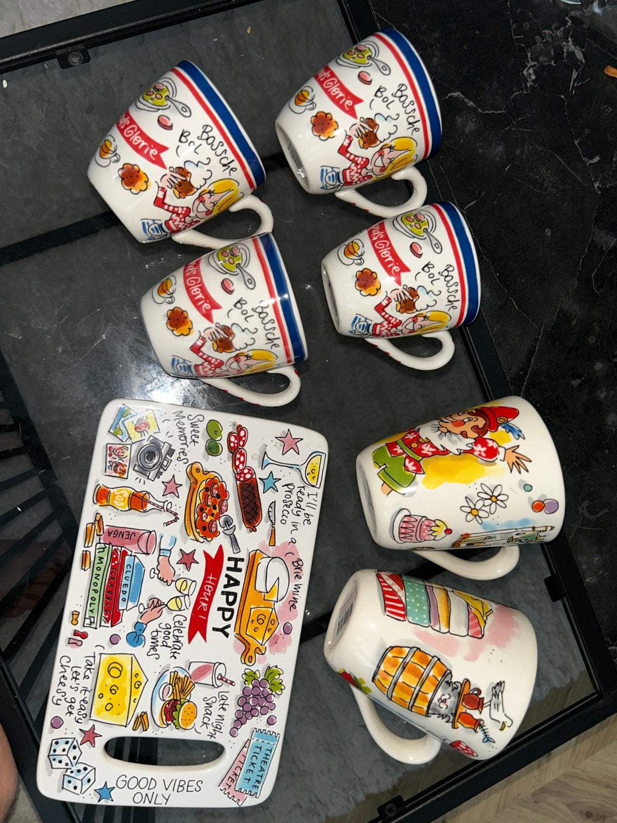 Blond Amsterdam Happy & Special Collectie Servies Set, Keramiek, Nieuw, Ophalen of Verzenden, Dienblad