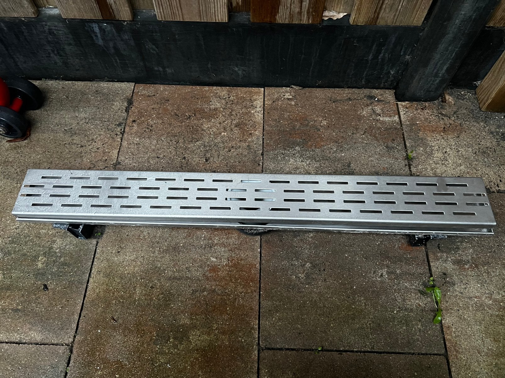 Douchegoot 80cm met rooster, Ophalen, Afvoer, Zo goed als nieuw, Rvs