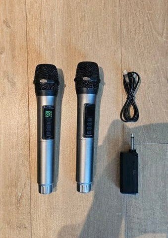 Nieuwe draadloze karaoke microfoonset voor oa JBL PartyBox, Muziek en Instrumenten, Microfoons, Ophalen of Verzenden, Nieuw, Zangmicrofoon