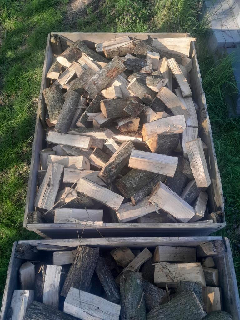 Eiken brandhout gekloofd, Ophalen