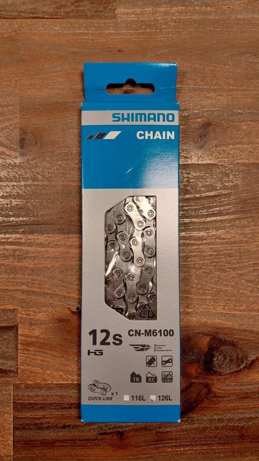 Shimano 12 Speed ketting 126L, Ophalen