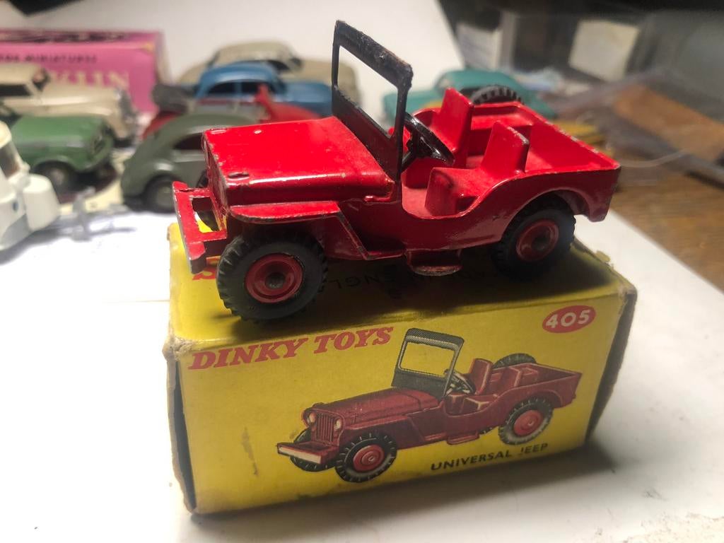 Dinky Toys 405 Universal Jeep, Hobby en Vrije tijd, Modelauto's | 1:43, Ophalen of Verzenden, Zo goed als nieuw, Auto, Dinky Toys